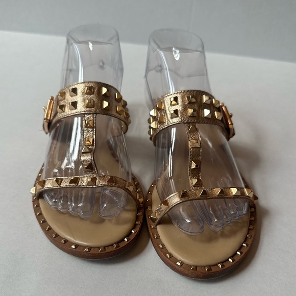 ASH “Prince” Studded Rose Gold Metallic Sandals Size 38 (8) Excellent Condition! - Picture 6 of 12